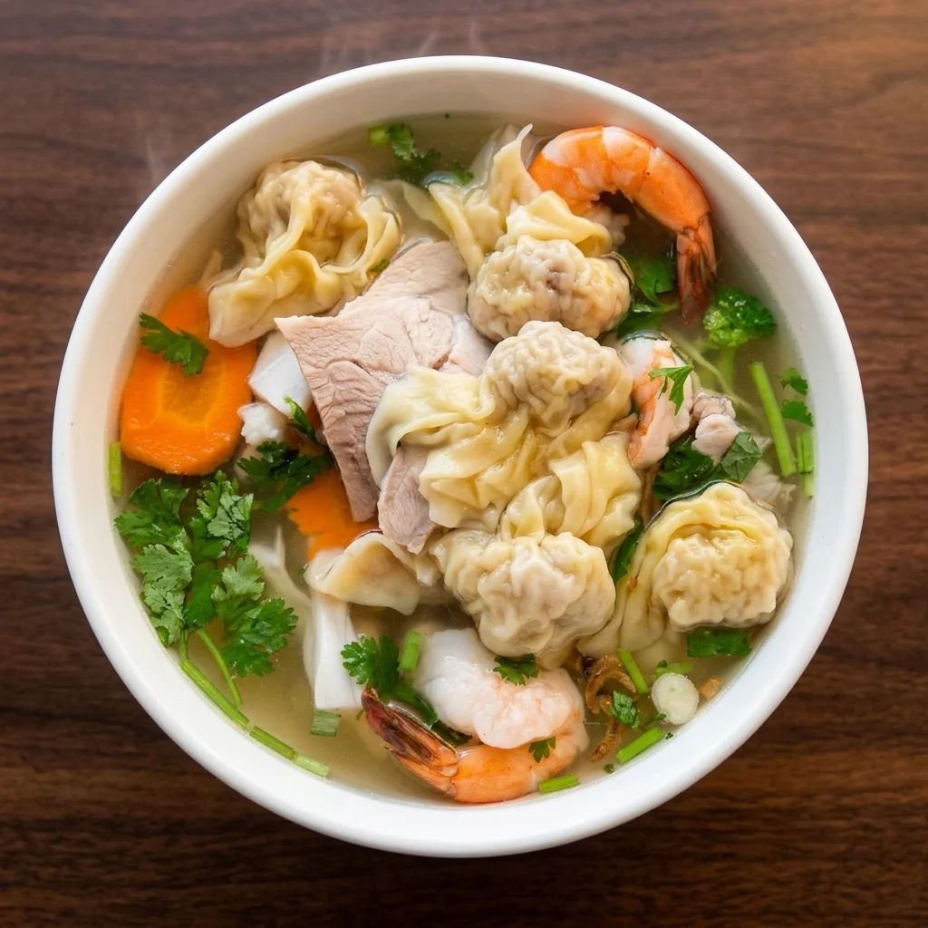 Deluxe Wonton Soup at Viva Restaurant Winnipeg